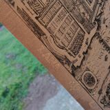 Old map of Paris by Melchior Tavernier