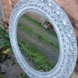 Large round Gustavian style mirror