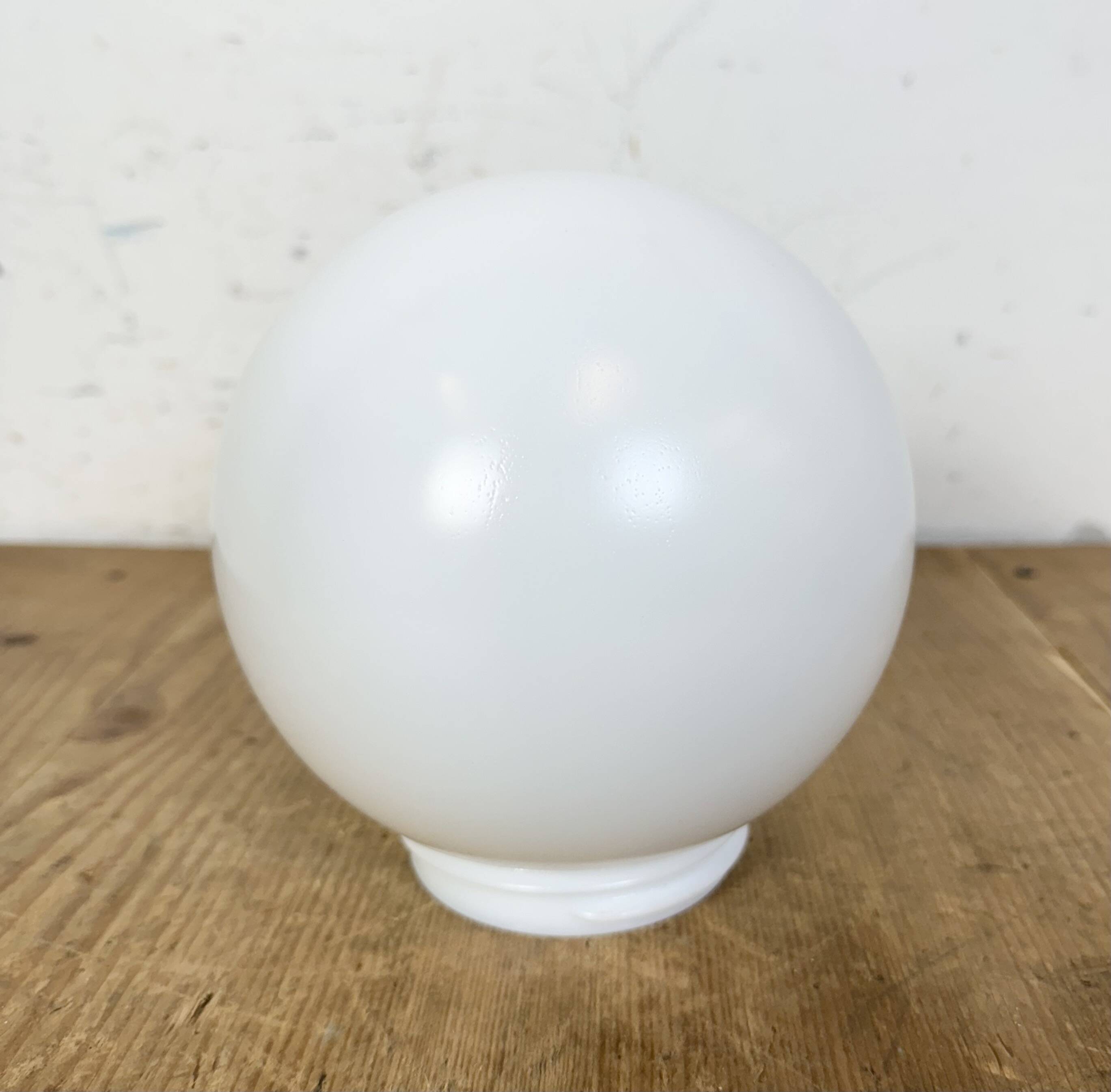 Vintage White Porcelain Pendant Light, 1970s