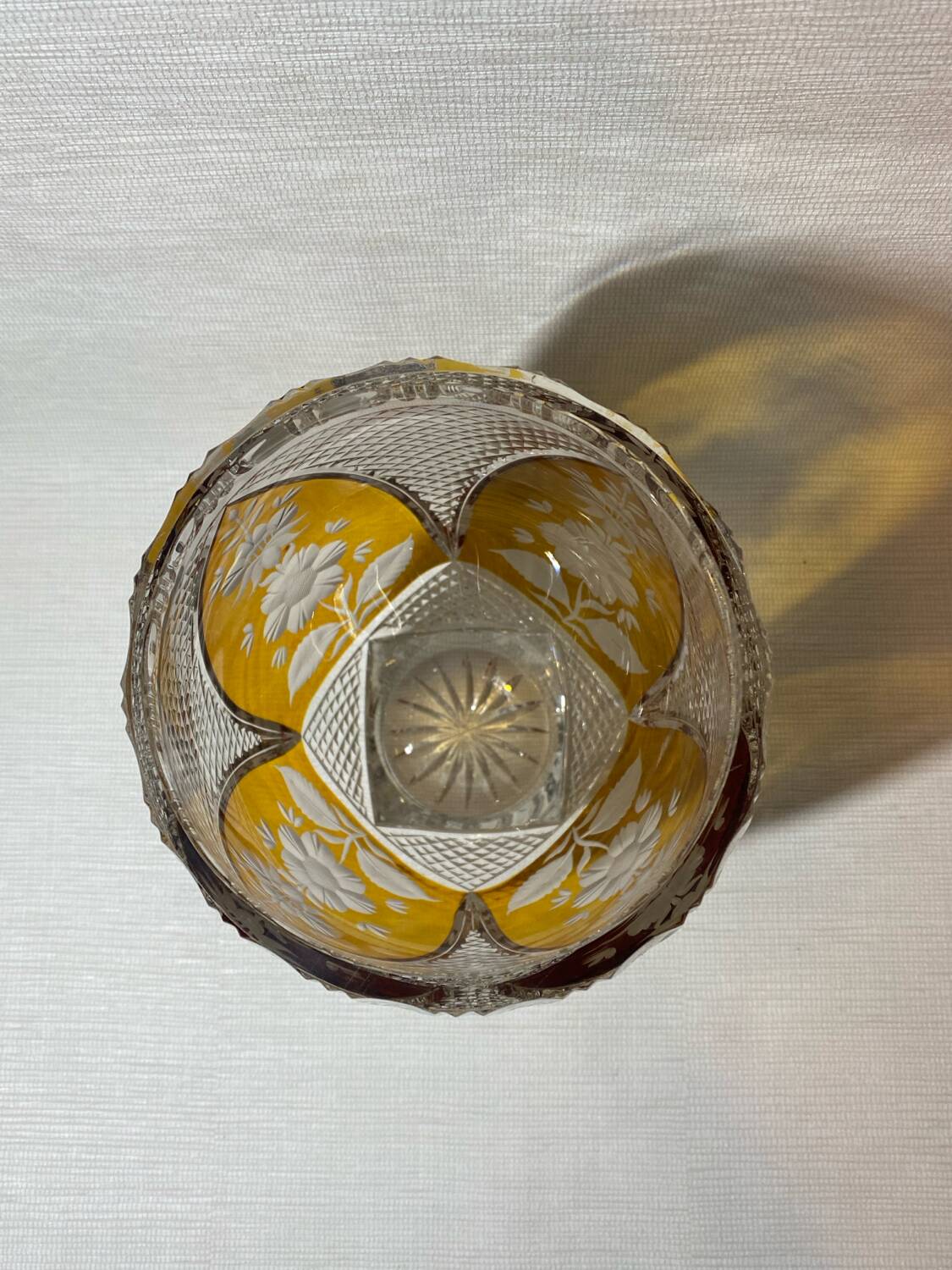 Julia Glassworks crystal vase
