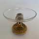 Coupe de table napoleon III en bronze et verre fin XIXe dorure