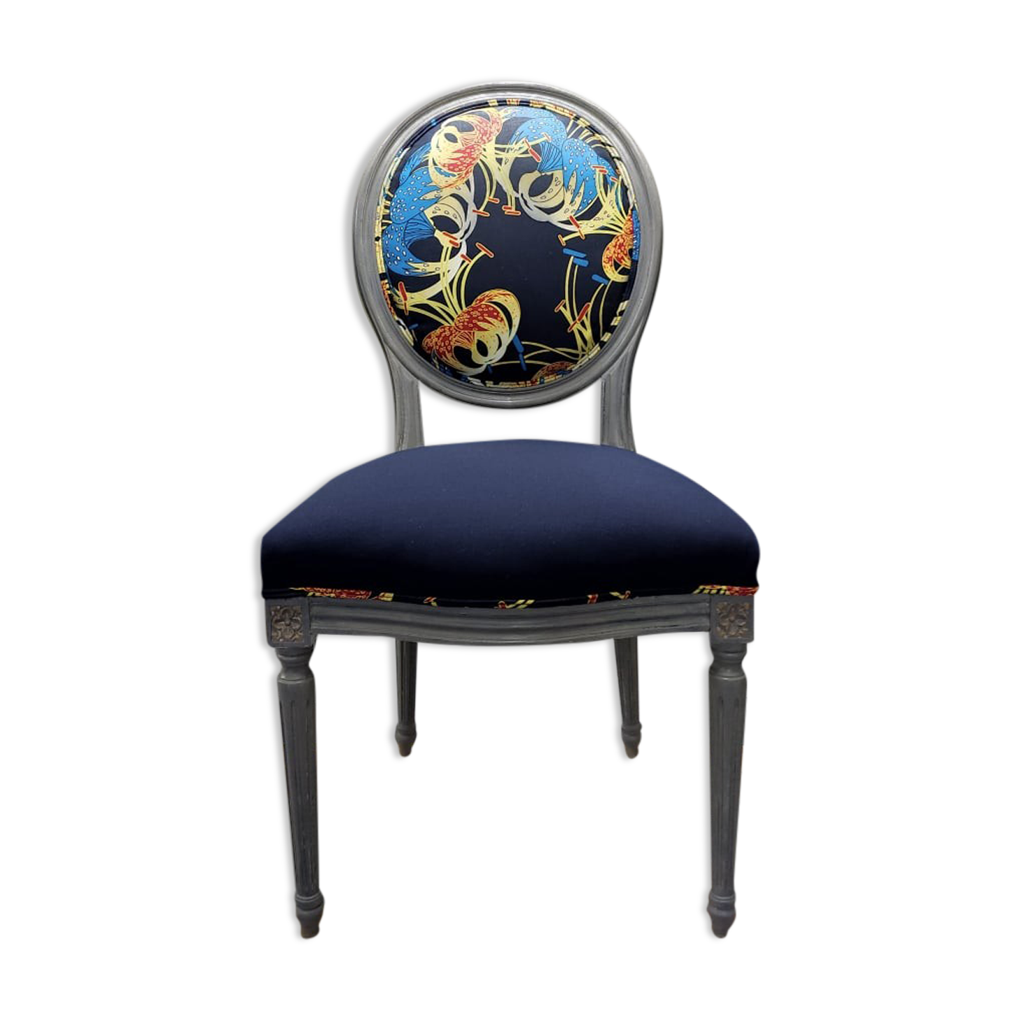 Chaise médaillon Louis XVI