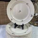 10 assiettes plates Moulin des Loups Beauce