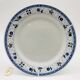 6 “Chriss G. Collection” porcelain dessert plates.