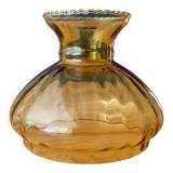Amber glass pendant light