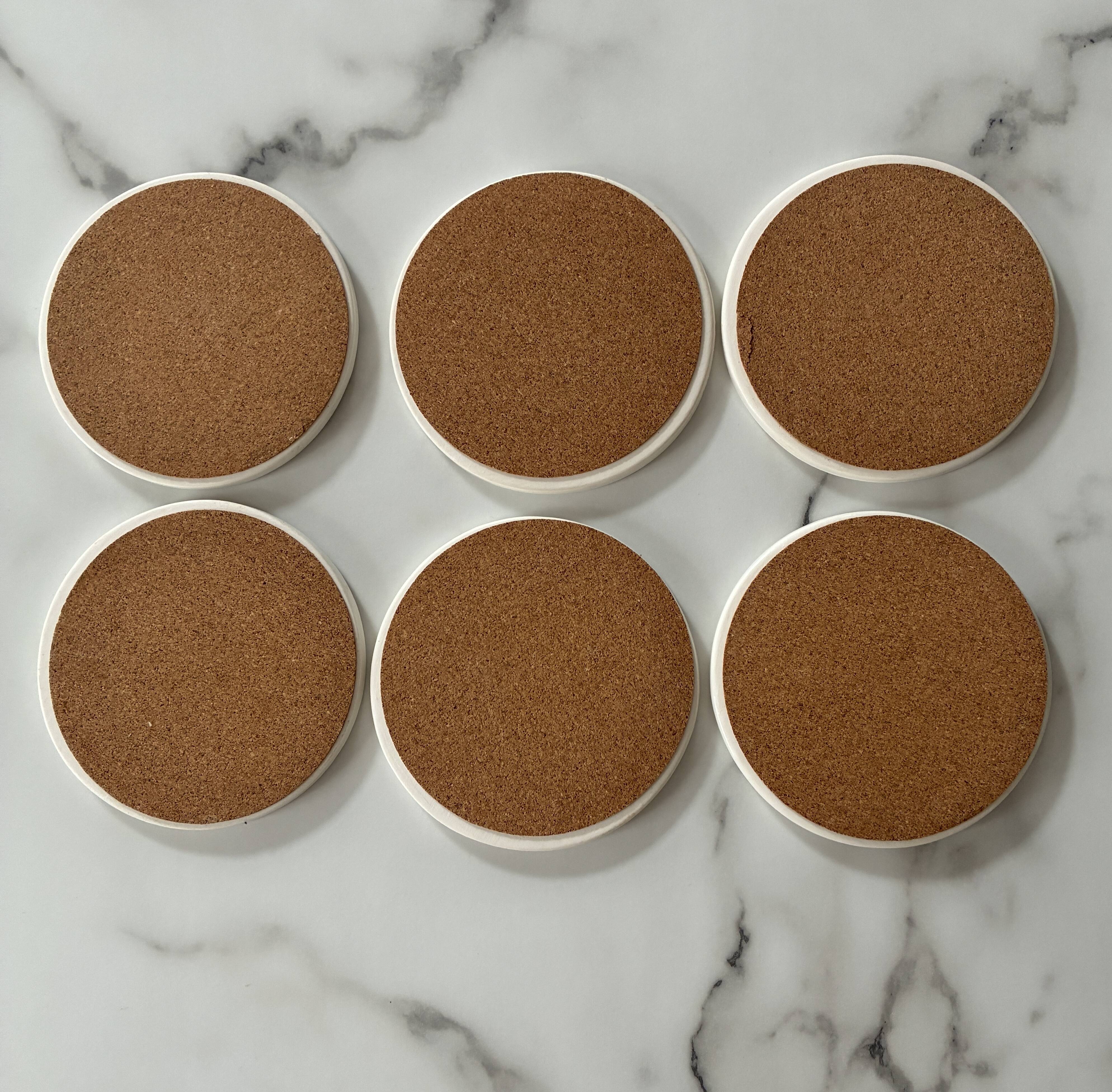 Lot of 6 ethnic ceramic coasters