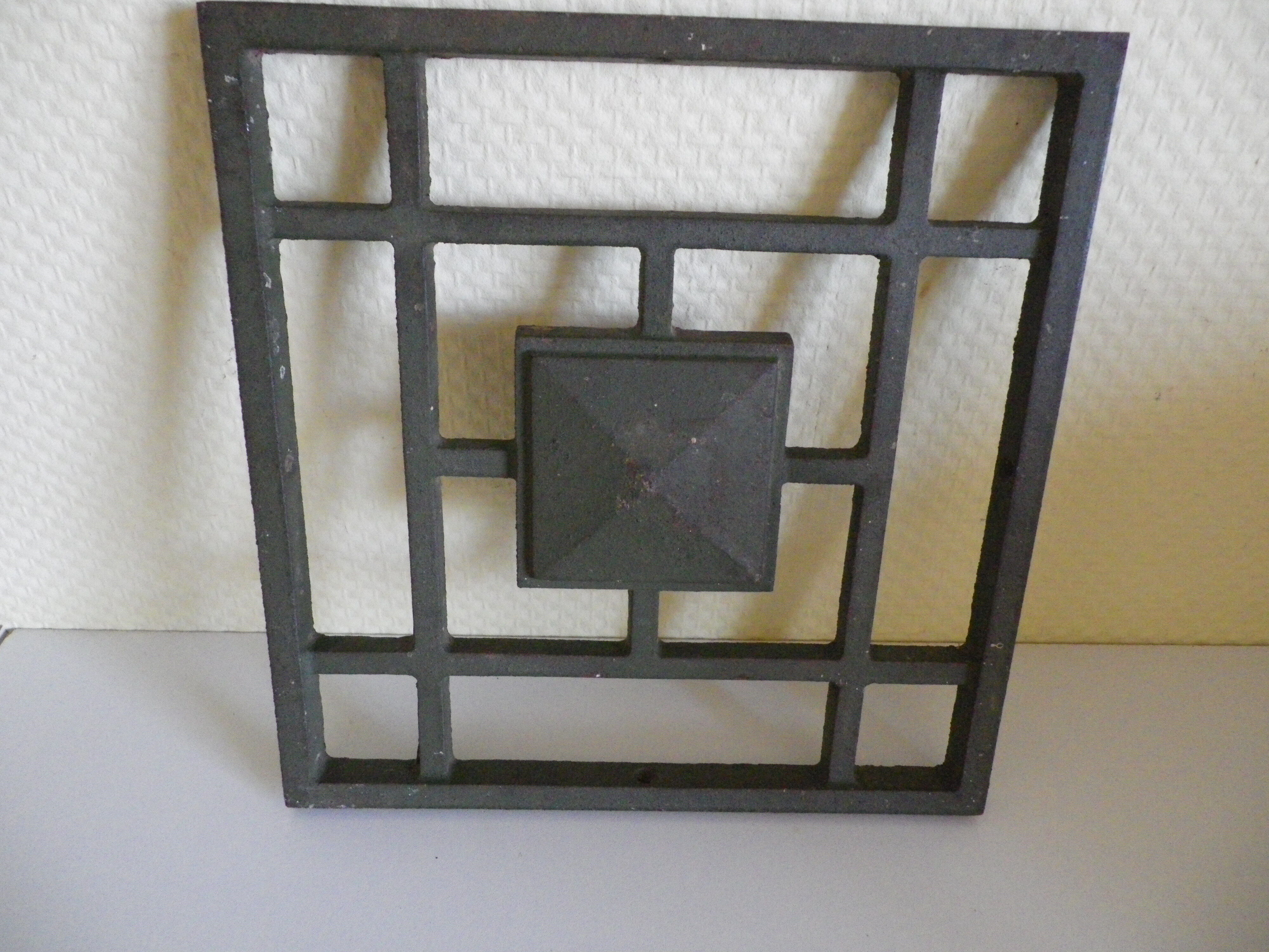Old 4-point steel door ornament