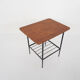 Teak and metal side table, The Netherlands 1950's