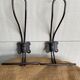 Pair of metal hooks