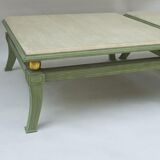 Pair of low tables square Etruscan style bronze skated to the antique circa 1970'
