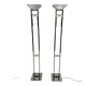 Arte Lumen floor lamps chrome & brass 1970’s, set of 2