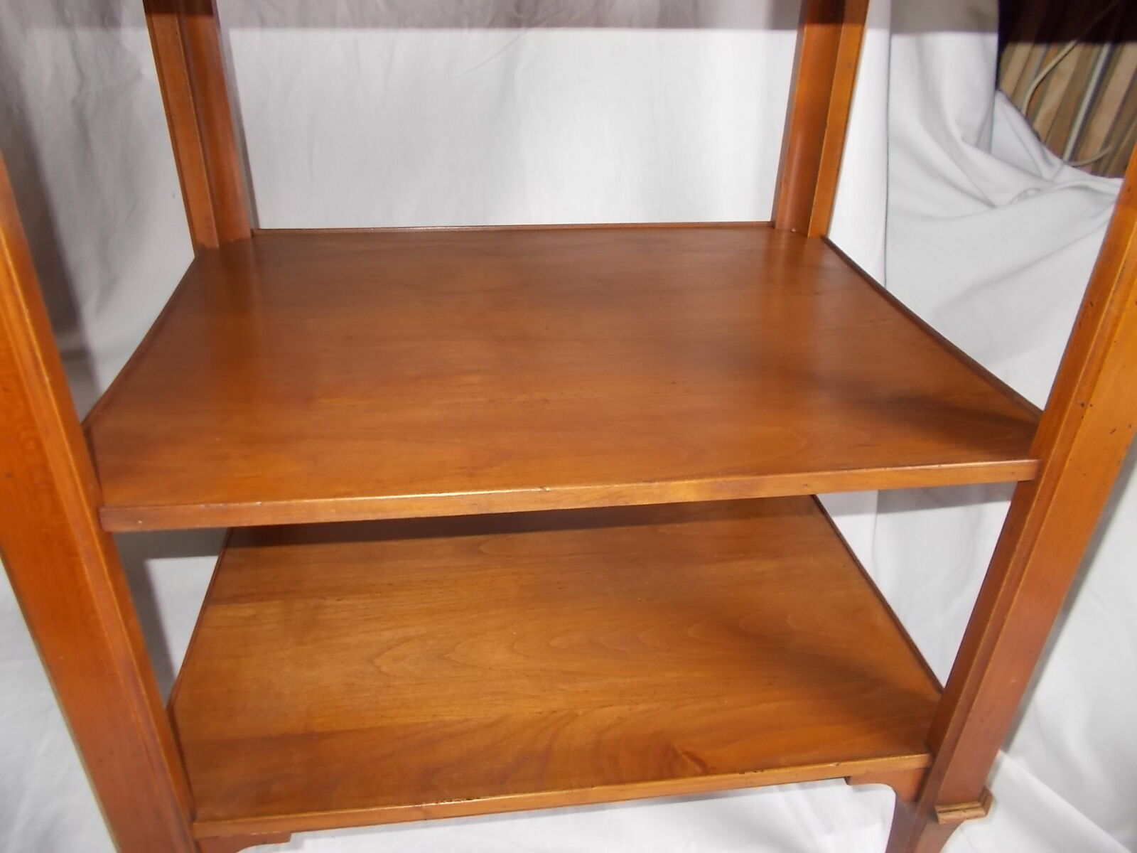 Cherry wood console side table
