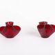 Paire de vases en verre artistique 'Reffla' par Carl Arthur Percy pour Gullaskruf, Suède, années 1950