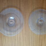 Vintage Biot bubble glass plates/dishes 30 cm