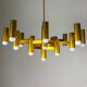 Gaetano Sciolari geometric chandelier, 19 lights, Italy, 1970s