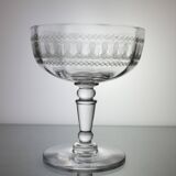6 crystal champagne glasses