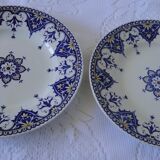 Plate plate sarreguemines model cluny late 19th