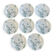 8 Haviland Limoges dinner plates.