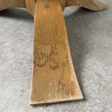 Art deco mirror pedestal table in walnut 1930