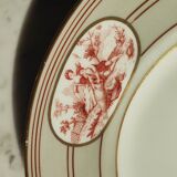 Plate with red blood decorations