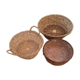 Set of 3 Wicker baskets