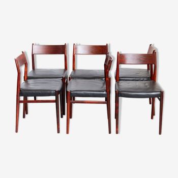 Arne Vodder dining chairs No.418 for Sibast