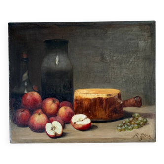 Painting - Still life with apples