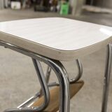 Stepladder stool 3 steps formica 1970