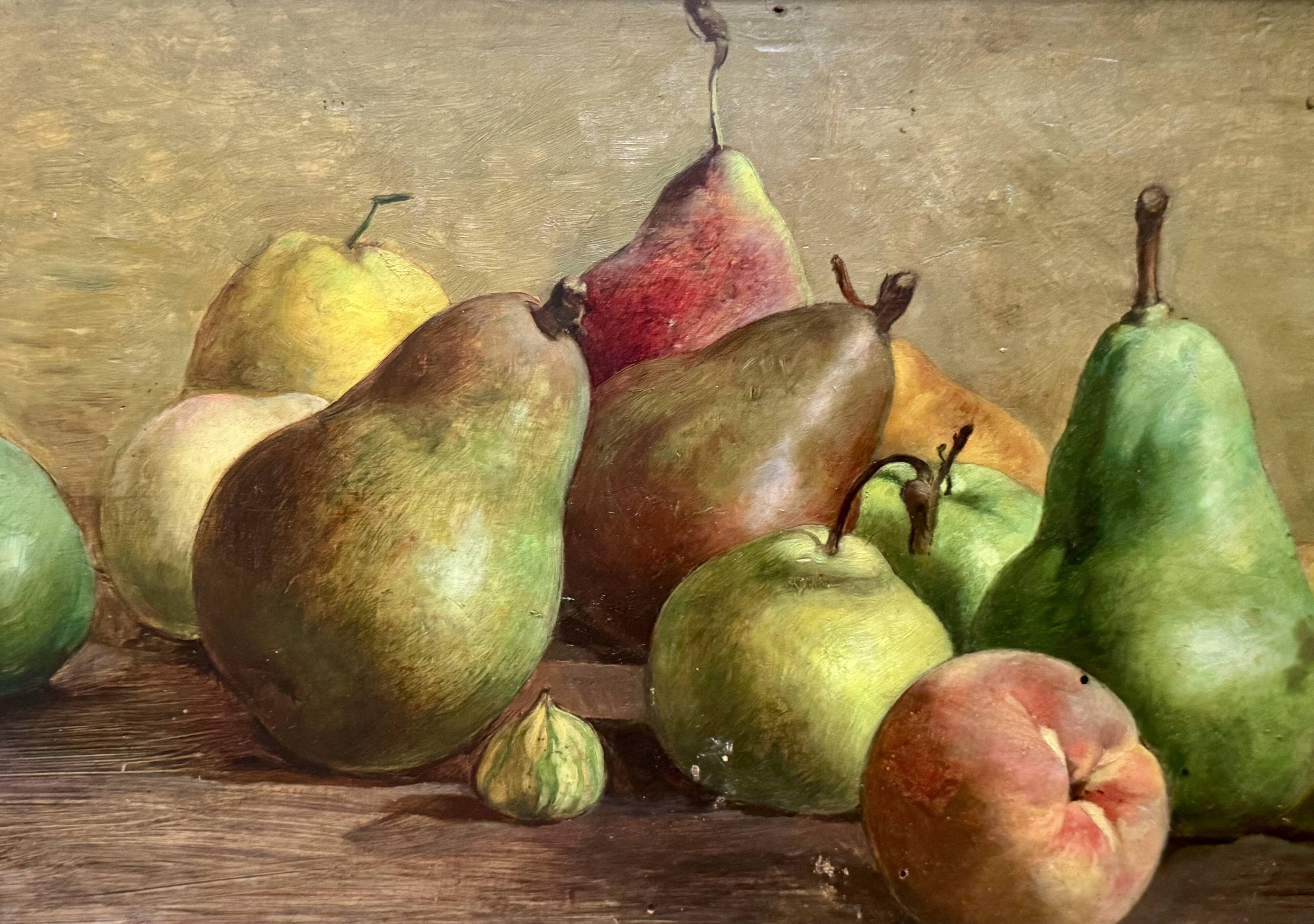 Still life with pears
