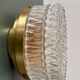 Vintage moulded glass wall or ceiling light globe