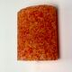 Wall lamps (the pair) in vintage orange Perspex 1960