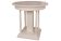 Beige, copper and gold Art Deco round side table, painted wood, 1930s.