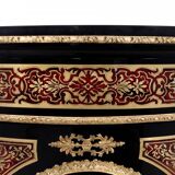 Antique corner chest of drawers in the Boulle style, France, mid-19th century. After renovation.