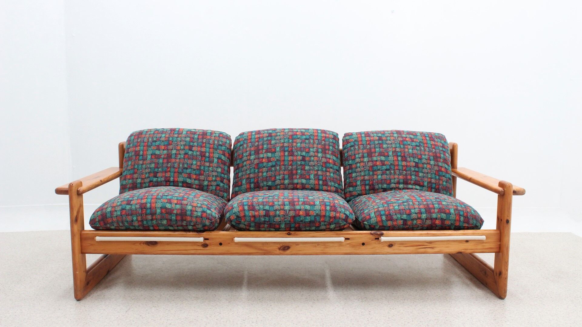 Vintage italian design 3 seater sofa 1970s