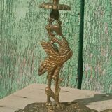 Antique bronze candlesticks