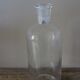 Clear glass bottle vase 500