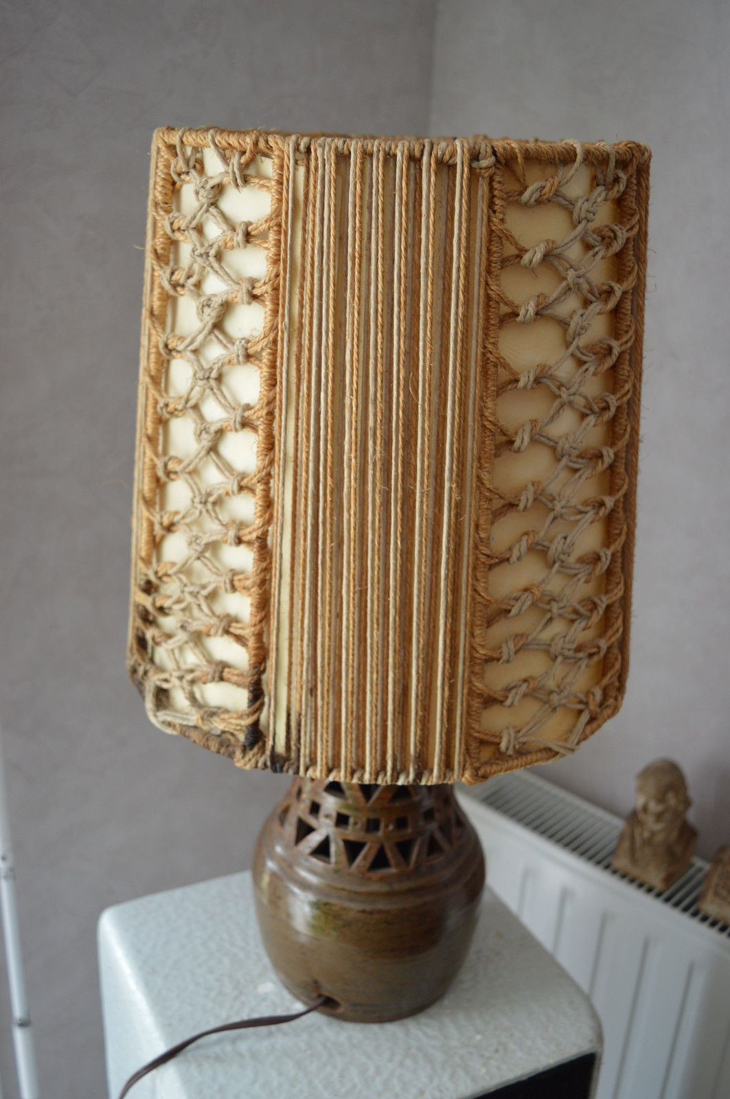 Lamp signed Thierry and Chantal Robert Charter on the Loir