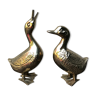 Couple of vintage brass ducks