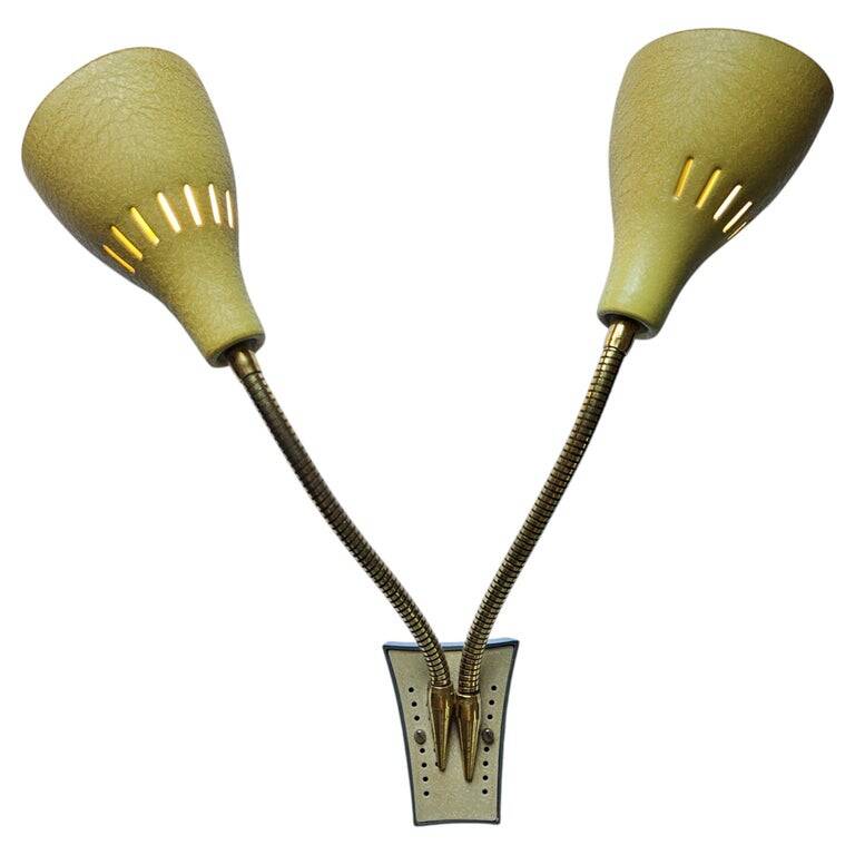 Rare Wall Lamp in style of Stilnovo, Italy, 1960s