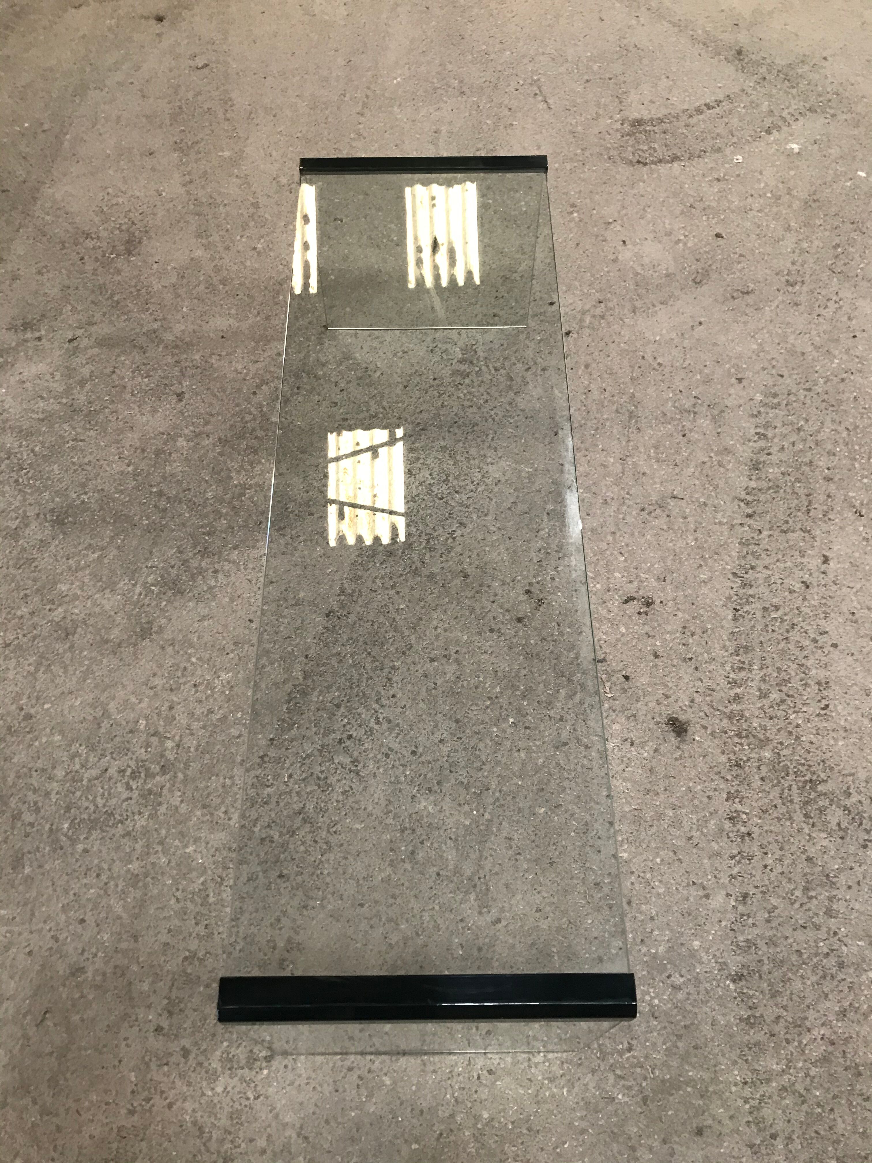 1970s glass coffee table by Gallotti&Radice