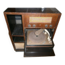 Old tsf radio cabinet and "philips" record player type ff604a, year 1950