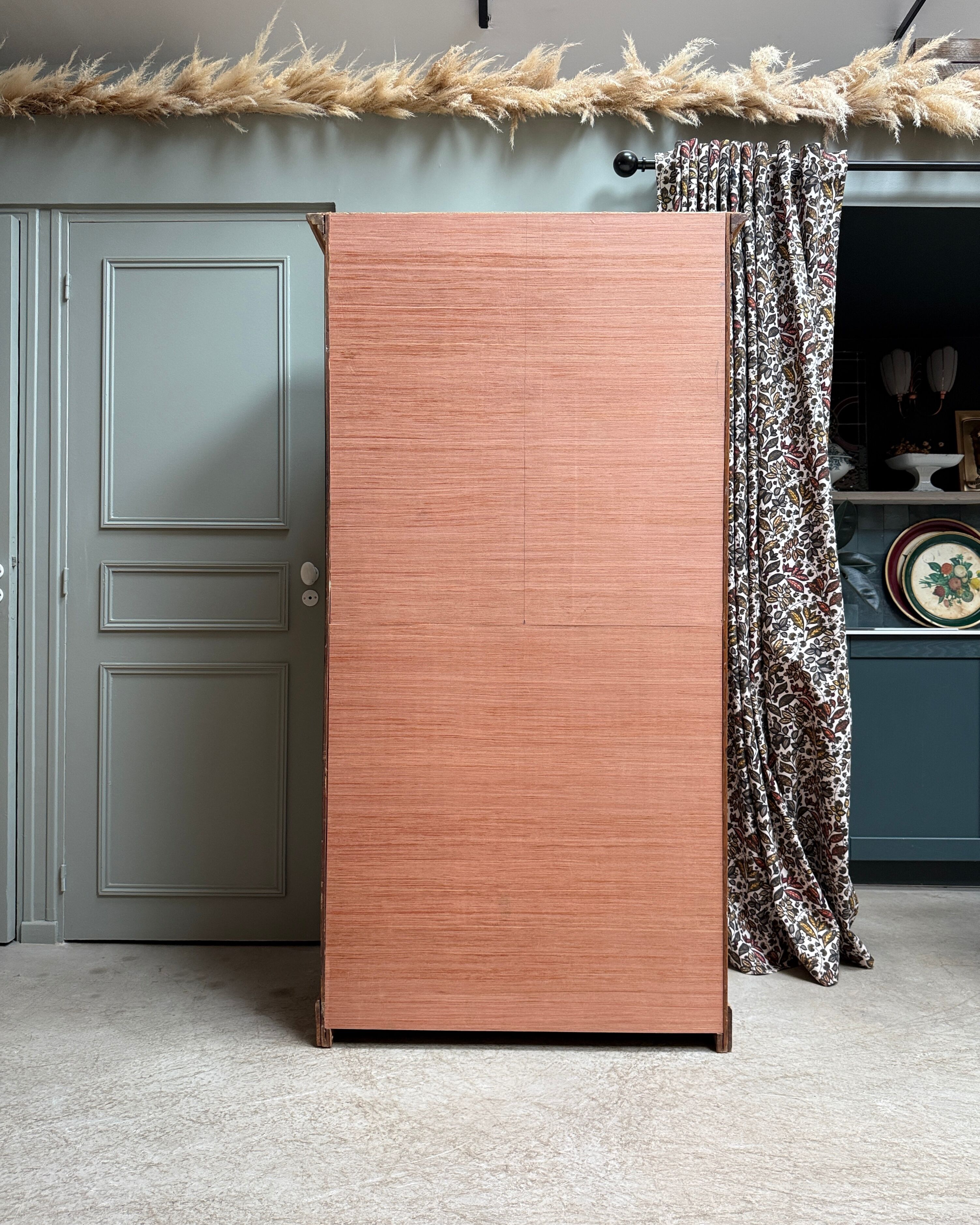 Oak notary cabinet