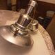 Aluminum and glass floor lamp chandelier