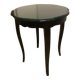 Petit guéridon en bois peint