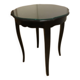 Petit guéridon en bois peint