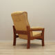Yellow leather armchair, Danish design, 1960s, production: Denmark