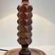Wooden Lamp Charles DUDOUYT Vintage