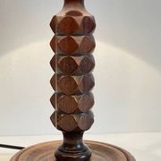 LAMPE Bois Charles DUDOUYT Vintage
