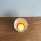Small vintage onyx vase or candle holder