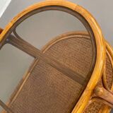 Vintage roasttan coffee table and glass top